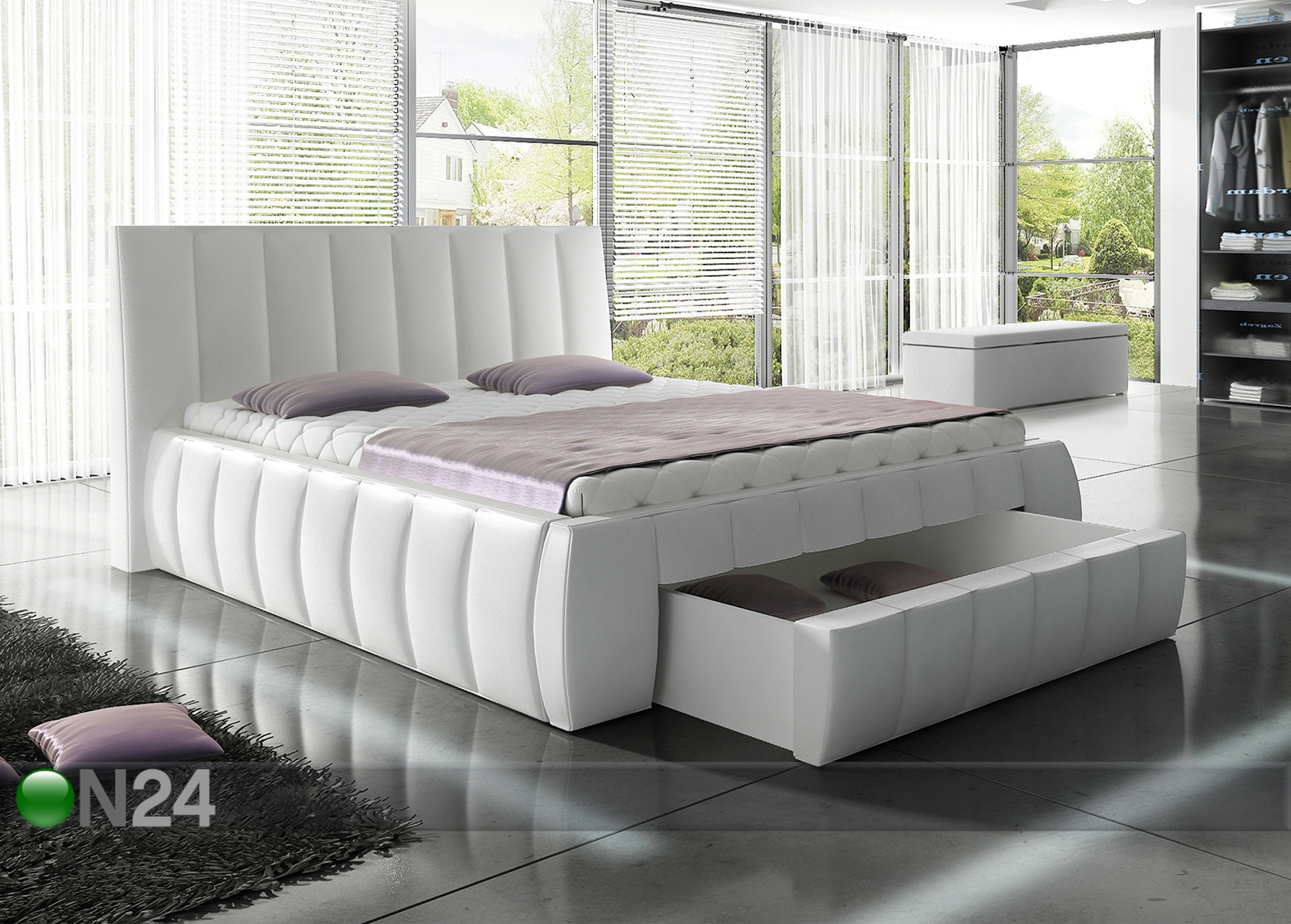 двуспальная кровать диванного типа